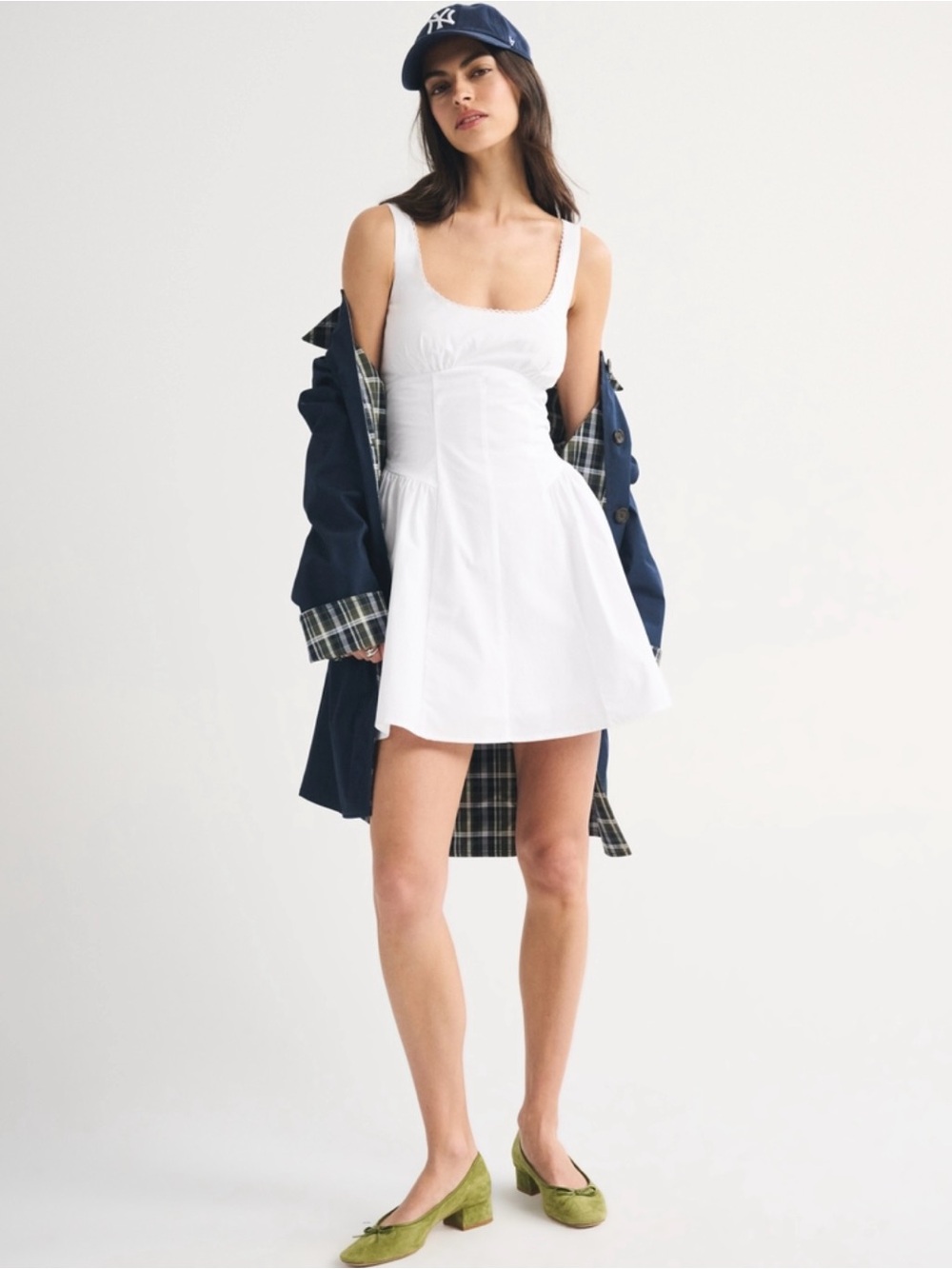 Abercrombie & Fitch 100% Cotton Bra-Free Dylan Mini Dress